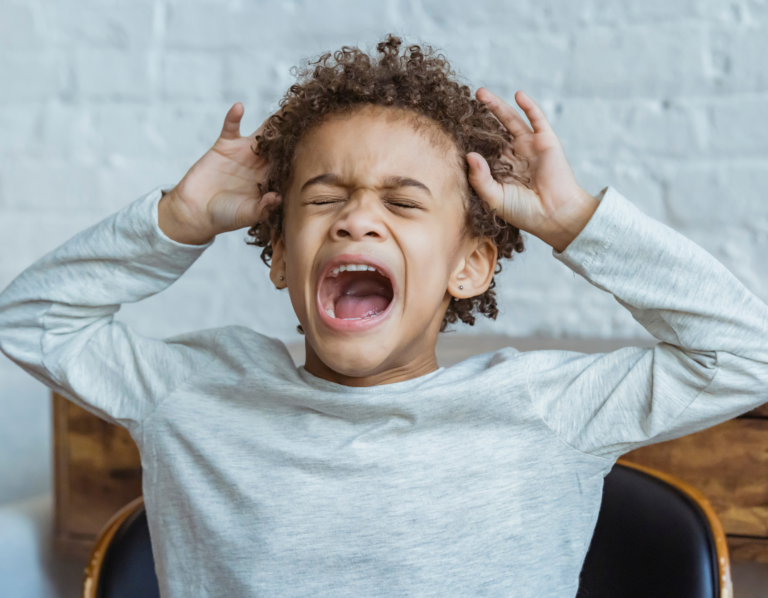 toddler boy screaming tantrum