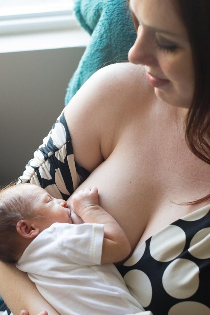 breastfeeding mom and baby